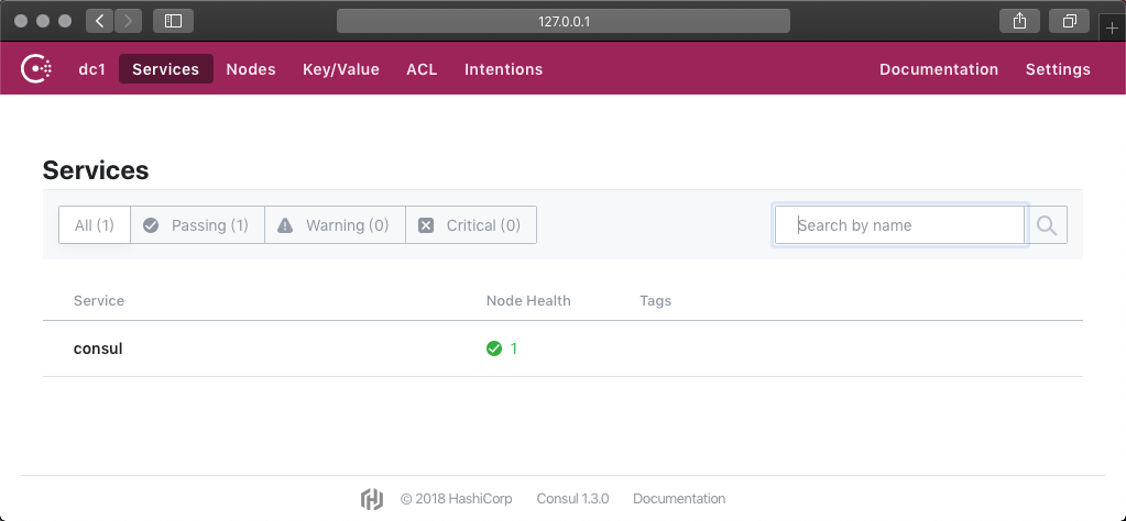 Consul服务启动成功
